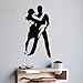Produktbild wangpdp Wandtattoos Vinyl Aufkleber Wandsticker Schlafzimmer Romantische Kunst Wandbilder Gym Decor Passion Dance Paar Vinyl Wände 56x111 cm