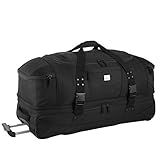 FEATURE 1 : Rollen - durch die hochwertigen und belastbaren Rollen kann die Reisetasche auch zu Fuß problemlos transportiert werden.