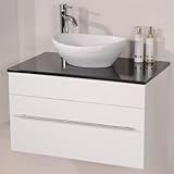 Designer Wall Hung Bathroom Vanity Unit Gloss White ...