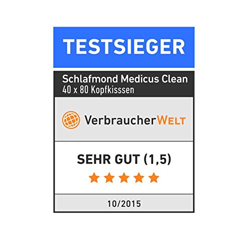Schlafmond Medicus Clean Allergiker Kopfkissen 40×80 cm, waschbar 95 Grad - 3