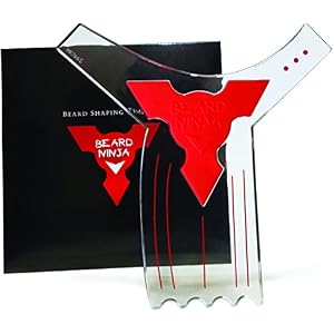 The BEARD NINJA - Beard Shaping Tool Template. Clear Shaper Guide for Lineup & Edging. Transparent Stencil Styling… - Image 7