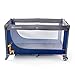 Kinderkraft Standard Travel Cot Crib Folding Bed (Navy, Joy)