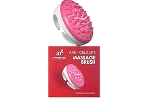 ArtNaturals Cellulite Massager Brush and Mitt - Natural Solution for Eliminating and Removing Cellulite on Arms, Legs, Thighs & Body - Ergonomic Design for Gentle & Effortless Massaging & Exfoliating