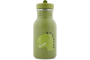 TRIXIE - Gourde pour Enfants en Acier Inoxydable 350ml - Mr. Dino (Dinosaure), Vert