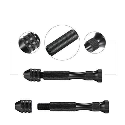 JTENG Mini Bohrmaschine Handbohrmaschine Handbohrer Drillbohrer + 10 Spiralbohrer Bohrer 0.5-2.mm - 5