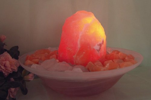 Bramis – Zimmerbrunnen aus Edelstein, Orangencalzit - 2