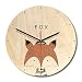 Produktbild Silent Sweep Wanduhr Die Hölzerne Wanduhr Im Europäischen Stil Wohnzimmer Holz Farbe Der Wanduhr Uhren Durchmesser 28 Cm Eule/Fuchs / BÄr/Hirsch / Stachelschwein/LÖwe