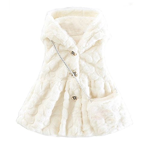 Arrowhunt Baby Girl's Fleece Hooded Gilet with Cross-body Bag