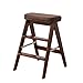 Produktbild Trittleiter Klapphocker, Haushaltsleiter Hocker tragbare Klapphocker Multifunktionsküche Massivholz hohe Hocker Bank (Farbe : N)