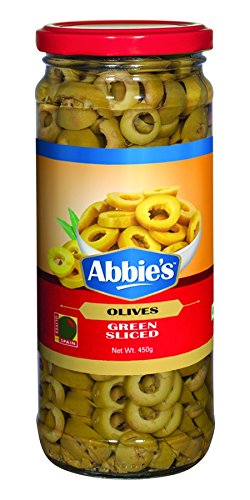 Abbies Green Olive, Sliced, 450g RS.90 (53.00% Off) - Amazon