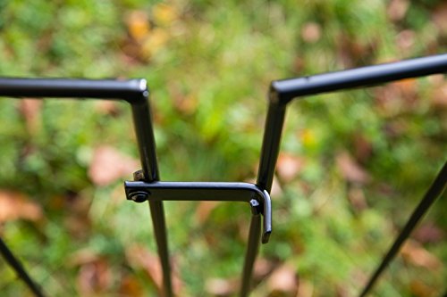 Rosenbogen 12mm Eisen! B: 140cm Schwarz mit Türen / Tor - 4