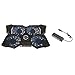 Segolike LED Adjustable Stand USB 4 Fan Cooling Cooler Pad + 4 Ports USB 2.0 Hub for 10