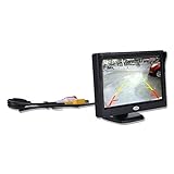 12,7 cm inch Digital TFT LCD couleur de voiture vue arrière moniteur écran pour support de caméra de recul de stationnement, toute la puissance de voiture avec 12 V/24 V 800 (RGB) x 480 pixels, haute définition