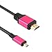 Produktbild bescita Mikro-HDMI zu HDMI Kabel High-Speed HDMI zu Micro HDMI HDTV Kabel Unterstützung 4K (2m)