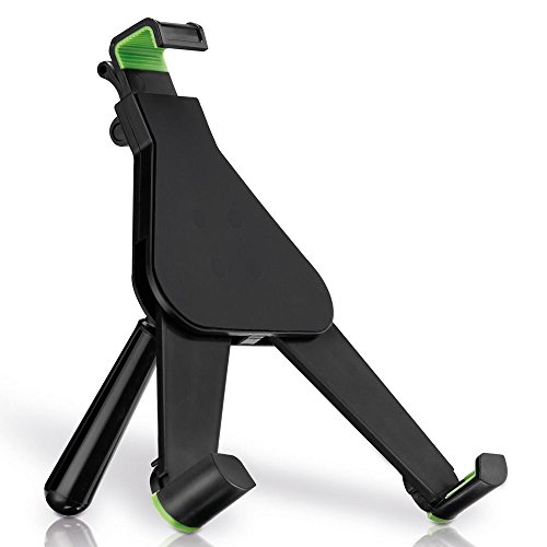 deleyCON HQ Universal Tablet Halterung/Ständer - von 8,9 bis 10,4 Zoll (nicht breiter als 245mm) - Winkel verstellbar für iPad / Galaxy Tab usw - mit & ohne Case nutzbar Schwarz