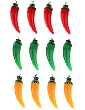 MagiDeal 12pc / Set Kunststoff Chili Simulation Dekoration Kinder Spielzeug