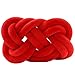 Produktbild Überwurf-Kissenbezug, dekoratives Knoten-Kissen, weiches Plüsch, Sofa, Knoten, Überwurf, Kissen für Kinder, Spielzeug, Geschenk, Zuhause, Büro, Dekoration, rot
