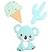 Produktbild Promise Babe Silikon Spielzeug 3pc Krankenpflege Halskette Anhänger Eis Kaktus Koala DIY Baby Kinder Schnuller Clip Zubehör Lebensmittelqualität Silikon Kaubarer Schmuck Kinderspielzeug Geschenk