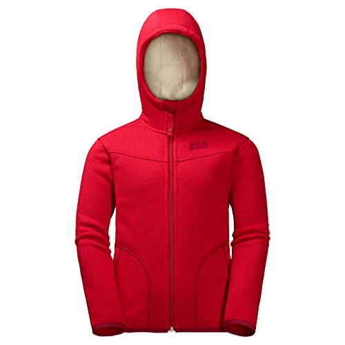 Preisvergleich Produktbild JACK WOLFSKIN Fleecejacke K NAVAJO VALLEY, ruby red, 104, 1606971-2505104