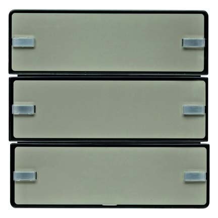 Preisvergleich Produktbild Hager Taster Komfort 3 Phasen Beschriftungsschild + BCU anthrazit