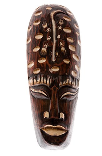30cm Holz Maske Holzmaske Wandbehang Skulptur Figur Afrika Style Gecko HM3000001