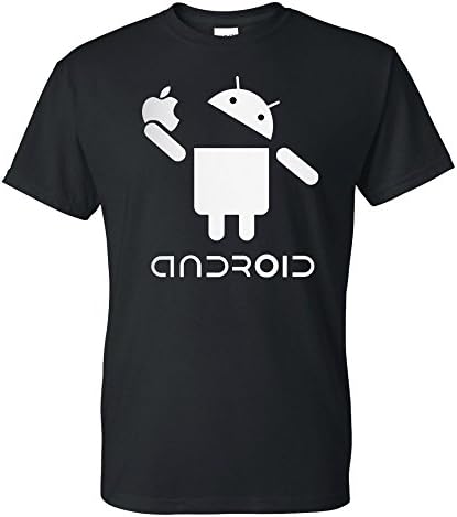 Android Eats Apple Geek Custom T-Shirt