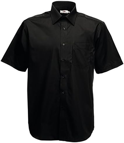 MAKZ Fruit of the Loom Men's Short Sleeve Poplin Shirt free shipping