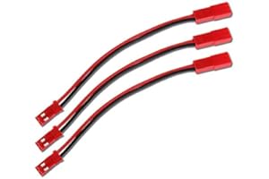 VUNIVERSUM 3 pezzi 2 pin JST BEC 30 cm cavo di prolunga maschio femmina 20AWG per batteria Lipo 1s 2s di Mr. Spina Modellbau