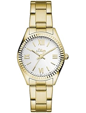 s.Oliver Damen-Armbanduhr Analog Quarz Edelstahl SO-3083-MQ