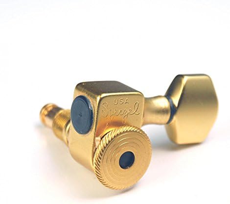 Sperzel 6 Aside Locking Guitar Machineheads Gold Full Satin