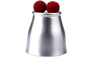 ZQION Enjoyer Trucchi magici della Tazza di Chop La Tazza e Le Palle di Alluminio Si chiudono sul Trucco Magico di mentalismo Magnetico della Fase su Oggetti di Scena