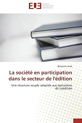 La société en participation dans le secteur de l'édition
