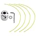 Produktbild Fdit Aluminium Gras Trimmer Kopf Trimmer Kopf Spool Set mit 4 Linien Freischneider Kopf für Benzin Gras Freischneider