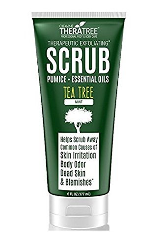 Tea Tree Oil Exfoliating Scrub with Activated Charcoal, Neem Oil & Natural Pumice
