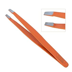 Professional Eyebrow tweezer Straight plucker hair remover Tweezerette (BLACK) - Image 6