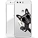 Produktbild Finoo Huawei P10 Handy-Tasche Schutzhülle | ultra leichte transparente Handyhülle aus flexiblen Silikon | stylisches TPU Cover Case mit Motiv | Hund mit Sekt von der Seite