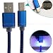 Produktbild SLAYY Ladekabel 9 Mm Langer Typ C-Stecker Typ C-Kabel USB-C-Kabel 1 M Für Blackview P10000 Bv9500 Bv9000 Bv7000 Pro Für Oukitel K5000 Pro K6 K10,Dunkelblaues Kabel