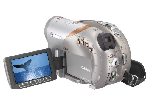 Canon HR10 Ultra Compact High Definition DVD Camcorder (10x Optical Zoom, 2.7