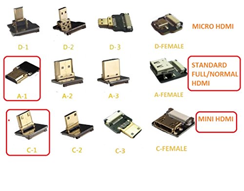 Neue schwarze FPV HDMI Kabel Mini Schnittstelle zu Standard-Schnittstelle für 5D3 5D2 GH3 GH2 5N 5T 5R 7N 50CM - 5