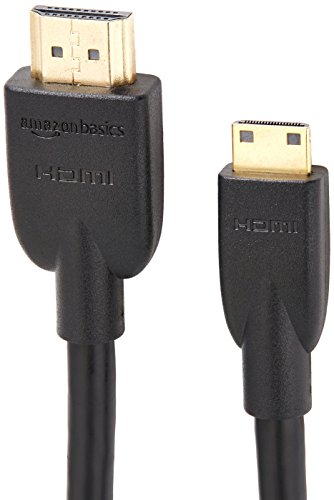 AmazonBasics Hochgeschwindigkeits-HDMI-Kabel, Typ Mini-HDMI auf HDMI, HDMI-Standard 2.0 – 3,04 meter - 3