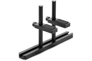 PANLOUTING Soporte GPU con Dos Varillas, Soporte para Tarjeta Gráfica Aluminio Ajustable con Soporte de Base en Ventilador del Ordenador, para Chasis ATX MATX ITX, compatible con RTX 4090/4080/4070 (8cm, Negro)