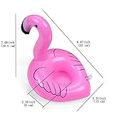 ETGtek(TM) Aufblasbarer Flamingo Getränke Cup Holder Pool Floats Bar Coasters Schwimmern Kindbadspielzeug 6er Pack - 3