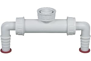 Dallmer Waschgeräte-Doppelanschluss, 1 DN25 Weiß