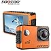 Produktbild 16GB TF Karte + SOOCOO S100 WiFi 4K Sport Action Kamera, HD 4K Gyro 30m wasserdicht Tauchen Mini Camcorder 2.0 Zoll Sport Cam NTK96660 WiFi Helm Sport Action Cam + 1pcs Extra Batterie + 1pcs Ladegerät + GPS Modul (Orange)