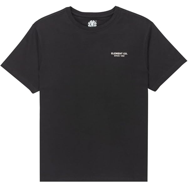 Element Timber Shaper SS – Maglietta Uomo In Cotone Biologico 100%, Vestibilità Comoda, Stampa Accattivante, Nero