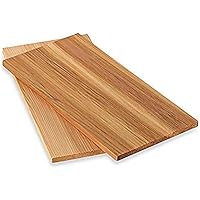 timtina® Räucherbretter aus Zedernholz 2 Stück 28 x 14 cm (2)