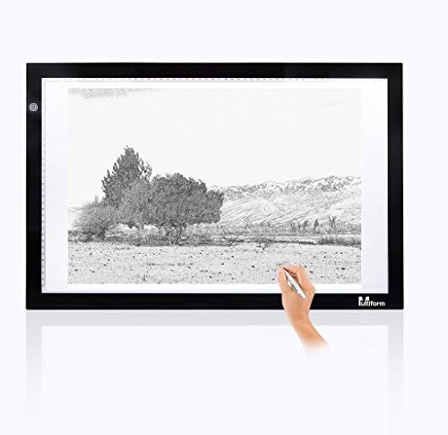 Slim Adjustable Brightness LED Animation Drawing Tracing Stencil Board DC And USB Powered Worldwide Hot Drop Tattoo Drawing Tracing Table Display Light Box Pad (A2)