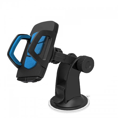 Samandar E Commerce Easy One Touch Car Mount | Holder | Universal Adjustable 360° Rotable Holder Windshield Car Mobile Holder Clip for Smart Phones | GPS | Pad Placing Plate (Blue) RS.379 (58.00% Off) - Amazon