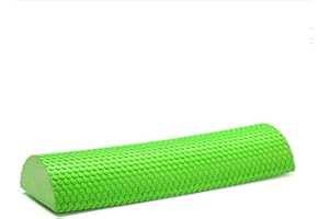 GENIKEER Schaumwalze Yoga Pilates Klein, Halbkreisformige Faszienrolle, Halb Runde Schaumstoffrollen Muskelmassaget - 30-45cm Muskelrolle Für Zuhause, Yoga Rolle Fitnessgerät Mit Massage Gleitpunkt