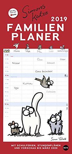 Preisvergleich Produktbild Simons Katze Familienplaner - Kalender 2019